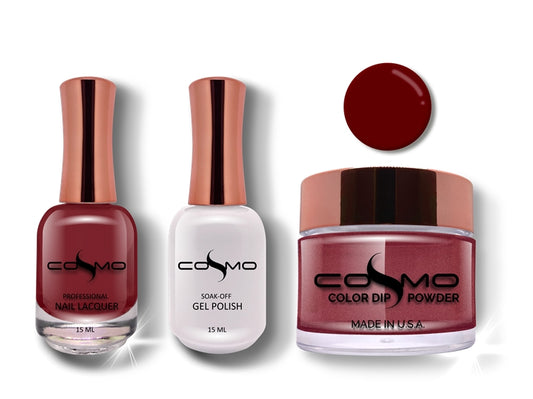 Cosmo 3 in 1 Color Powder RED LUST TRIO SET 002