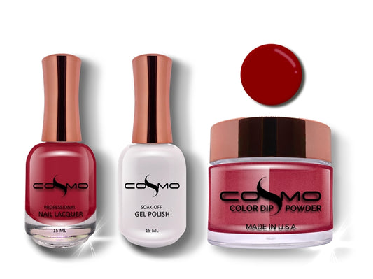 Cosmo 3 in 1 Color Powder RED ROYALE TRIO SET 009