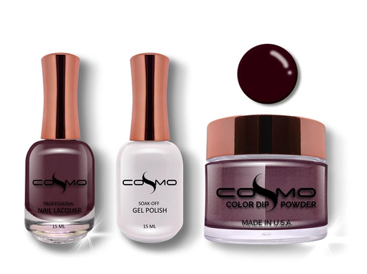 Cosmo 3 in 1 Color Powder SATIN MERLOT TRIO SET 024