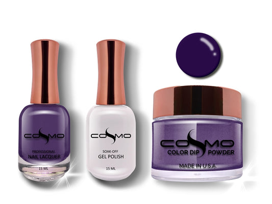 Cosmo 3 in 1 Color Powder SILKY EGGPLANT TRIO SET 029