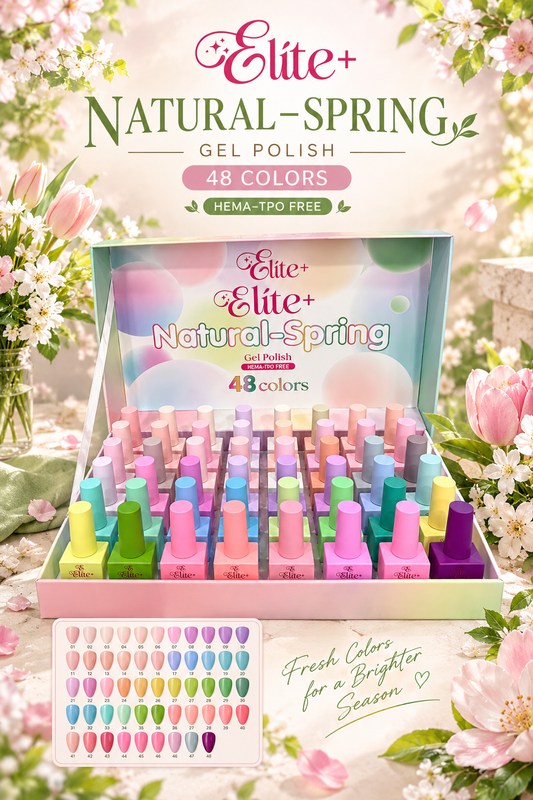 Elite+ Gel Polish Natural-Spring Kit (48 colors)