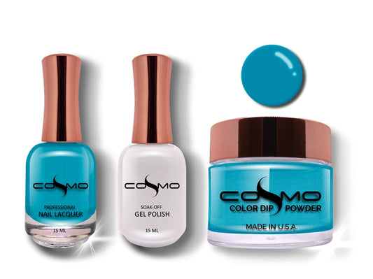 Cosmo 3 in 1 Color Powder BLUE CARIBBEAN TRIO SET 017