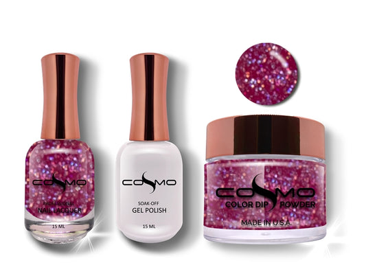 Cosmo 3 in 1 Color Powder Legaly Pink TRIO SET 031