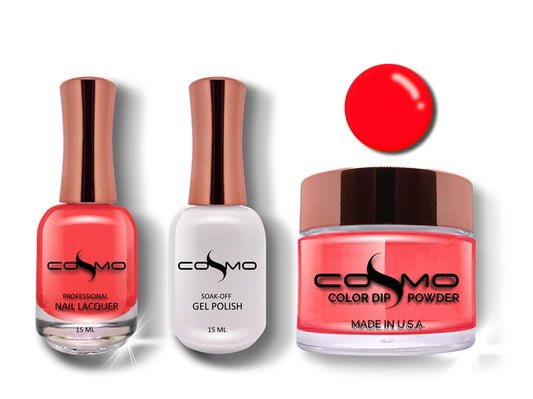 Cosmo 3 in 1 Color Powder RED ROSE TRIO SET 045